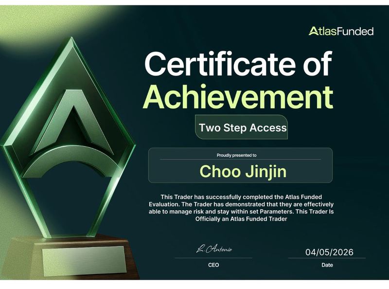 Atlas Funded two-step certificate