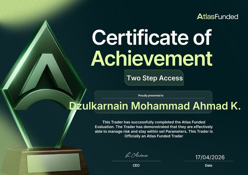 Atlas Funded two-step certificate