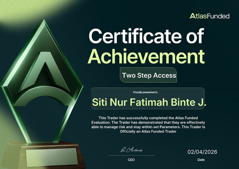 Atlas Funded two-step certificate