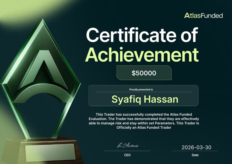 Atlas Funded certificate of achievement